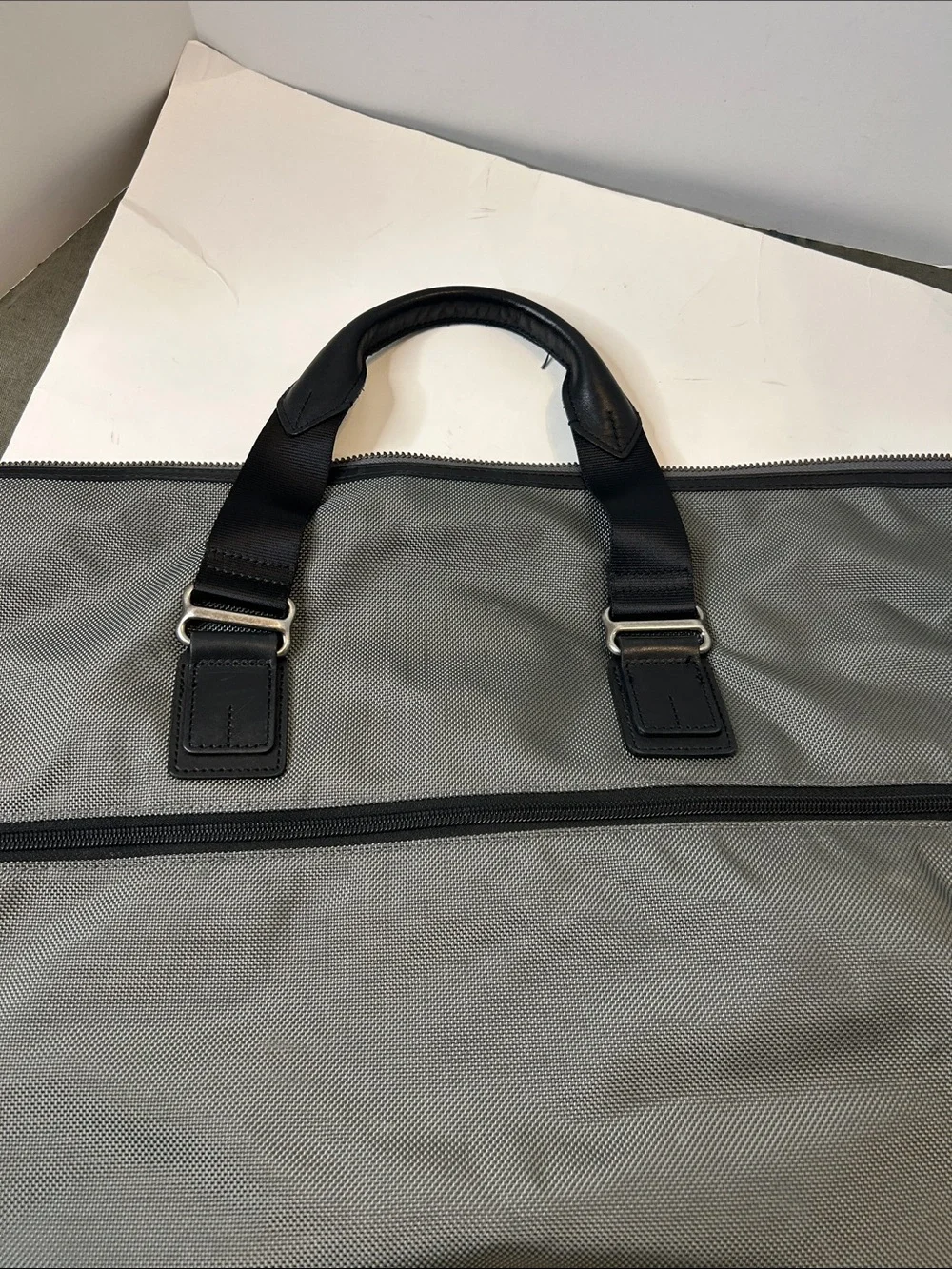 Gray Men’s Travel Duffel Bag with Dual Front Pockets